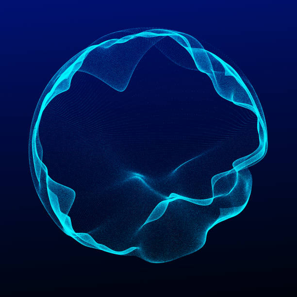 istock Futuristic sphere of lines. Network connection big data. Abstract technology background. 3d rendering. 1344237770