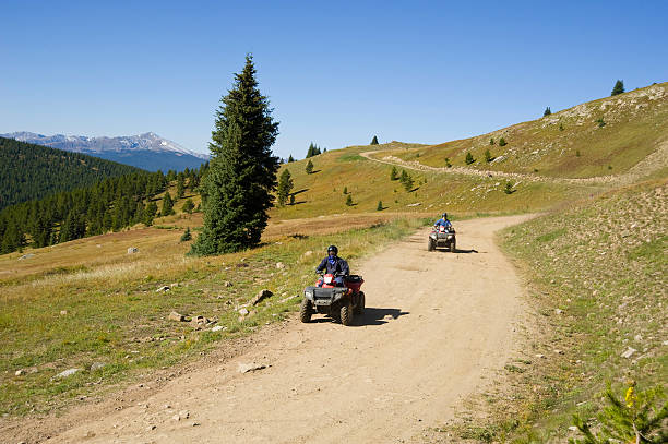 istock ATV Riders on Scenic Mountain Road 134424433