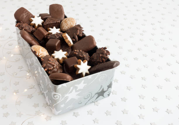 istock Assortment of Gingerbread in Cookie Tin with Copy Space 1344244585