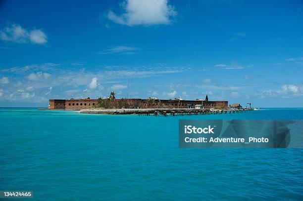 Dry Tortugas Fort Jefferson Florida Stock Photo - Download Image Now - Castle, Diminishing Perspective, Blue