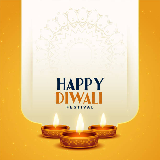 illustrazioni stock, clip art, cartoni animati e icone di tendenza di bello sfondo tradizionale felice diwali con design diya - diwali
