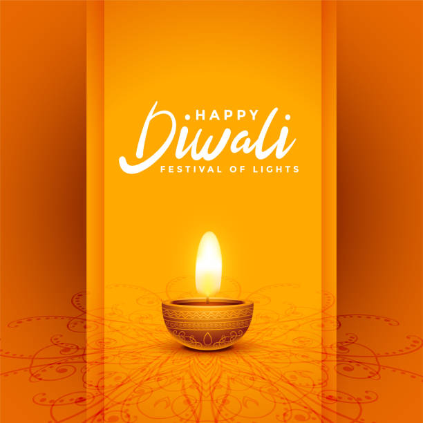 istock traditional happy diwali festival decorative orange card design 1344246349