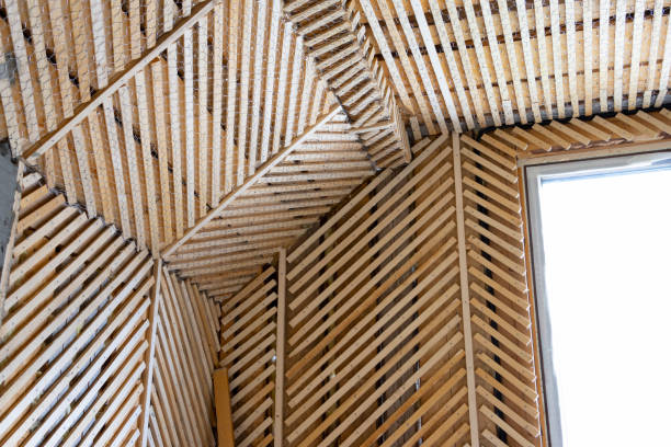 istock wooden laths for new house construction 1344246361