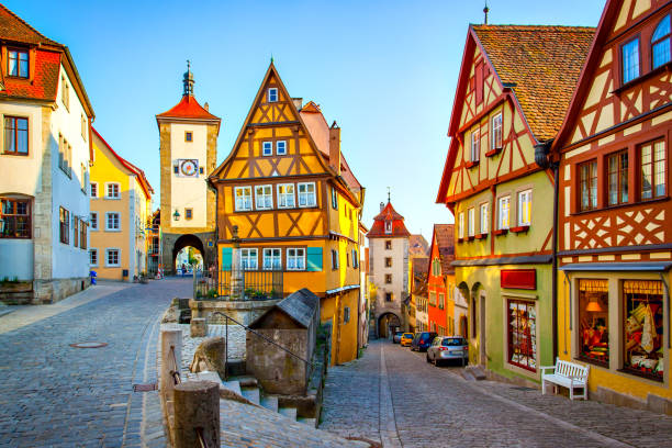 istock Square in Rothenburg ob der Tauber 1344250519