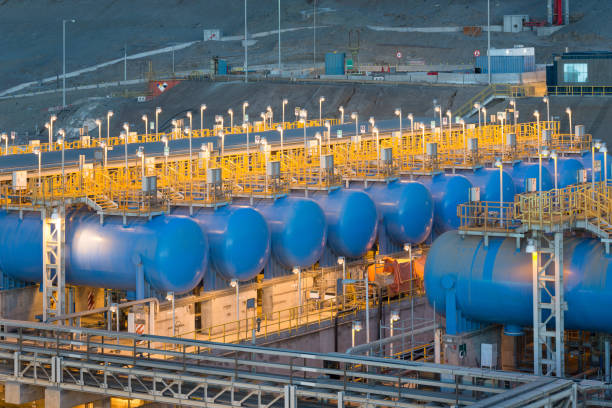 담수화 플랜트. - desalination plant 이미지 뉴스 사진 이미지