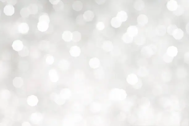 Photo of White Bokeh Lights Abstract Background