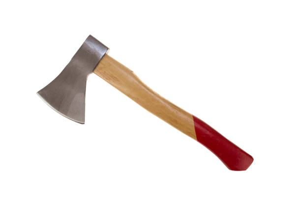 istock New ax with a wooden handle on a white background 1344267696