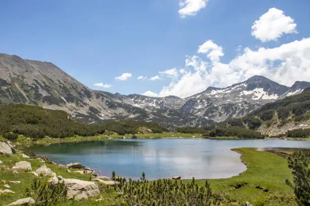 Photo of Landscape of Muratovo (Hvoynato) lake at Pirin Mountain, Bulgaria