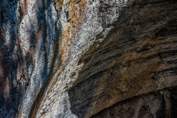 istock Big rock in sunlight with stone texture 1344275217