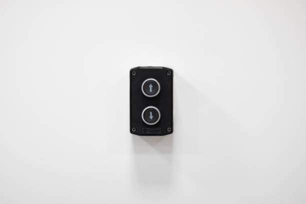 istock up and down buttons pane on white wall 1344281460