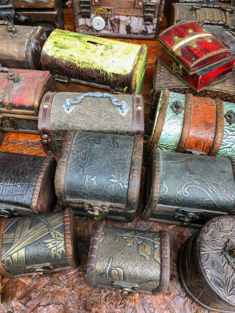 istock various antique chests and wooden boxes at a flea market 1344282241