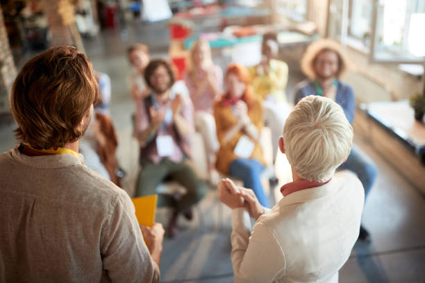 istock Group of employees having professional training together 1344285173