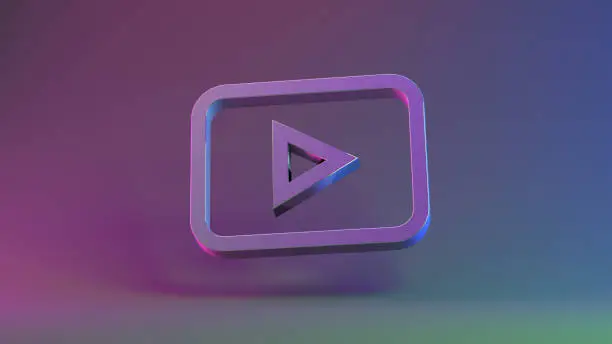 Photo of 3D Play Icon, Youtube
