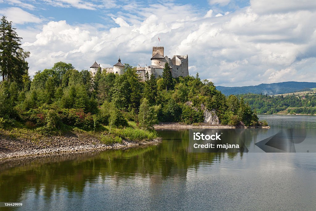 Medieval Dunajec castle in Niedzica Medieval Dunajec castle in Niedzica by lake Czorsztyn, Poland Building Exterior Stock Photo