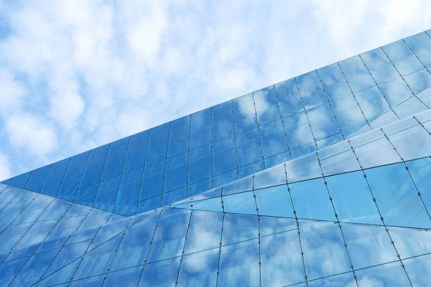 istock Glass facade of a modern office building 1344299903