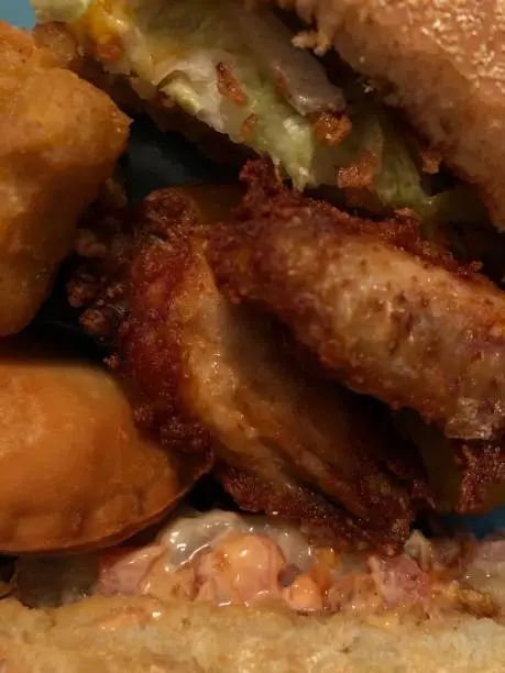 a plate of Mcdonalds Crispy Chicken Wings
