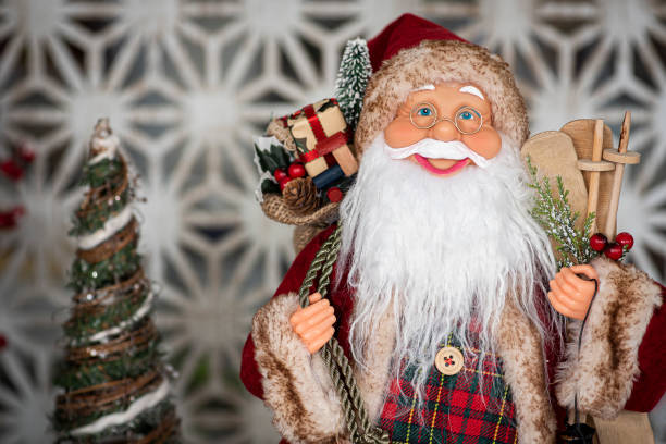istock Santa Claus doll in Christmas decoration 1344308689