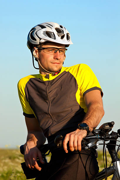 istock Portrait of mountain biker 134431723