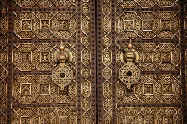 istock Traditional door knocker typical of a Moroccan house 1344320390