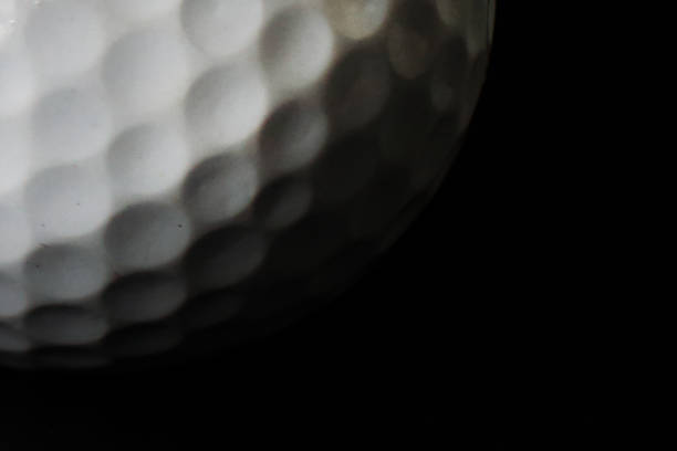 golf ball on black