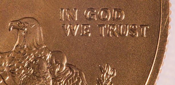 istock Macro of In God we Trust 134432605