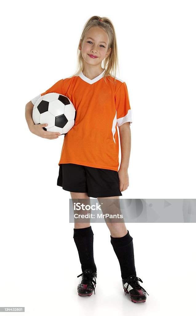 Carino piccolo calciatore - Foto stock royalty-free di Calciatore