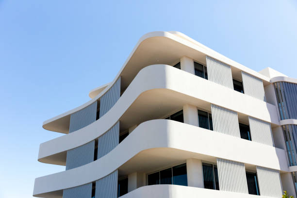 istock New, modern apartment building, sky background with copy space 1344329641