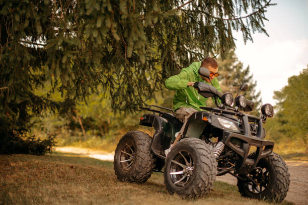 istock Riding quad in the nature 1344329654