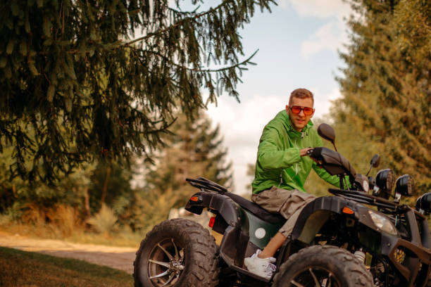 istock Riding quad in the nature 1344329655