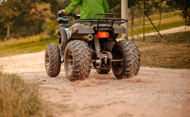 istock Riding quad in the nature 1344329665