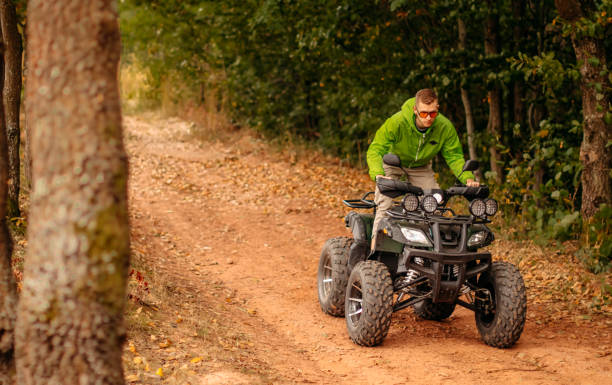 istock Riding quad in the nature 1344329677
