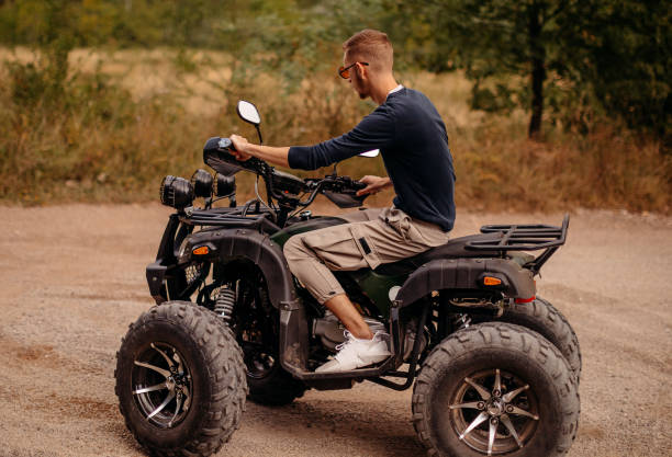 istock Riding quad in the nature 1344329702