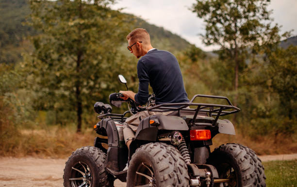 istock Riding quad in the nature 1344329705