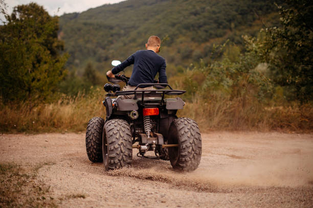 istock Riding quad in the nature 1344329718