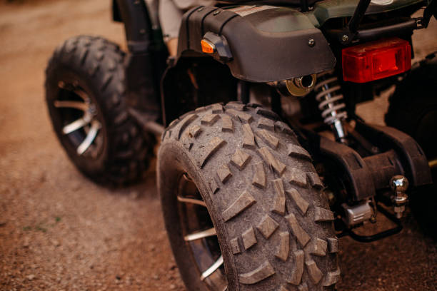 istock Riding quad in the nature 1344329719
