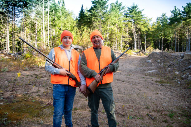 istock Father and son hunting 1344330733