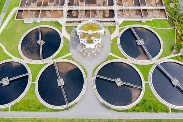 istock Wastewater treatment plant 1344334414