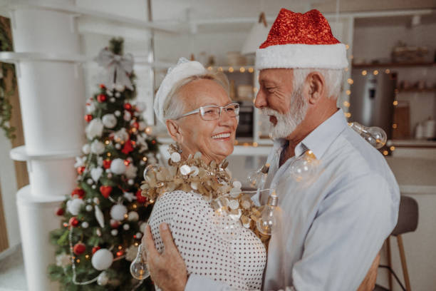 istock Senior couple preparing for Christmas 1344334662