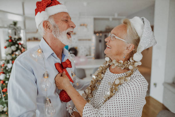 istock Senior couple preparing for Christmas 1344334930