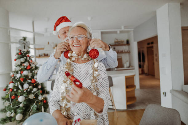 istock Senior couple preparing for Christmas 1344334948