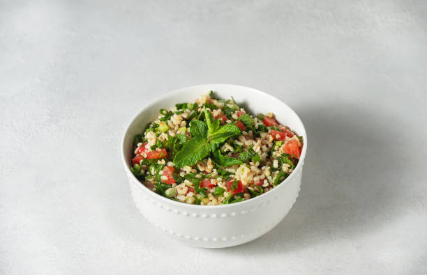 istock National dishes, oriental salad Tabouleh 1344338894