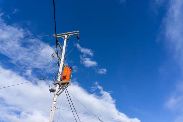 istock telephone pole under the blue sky 1344350425
