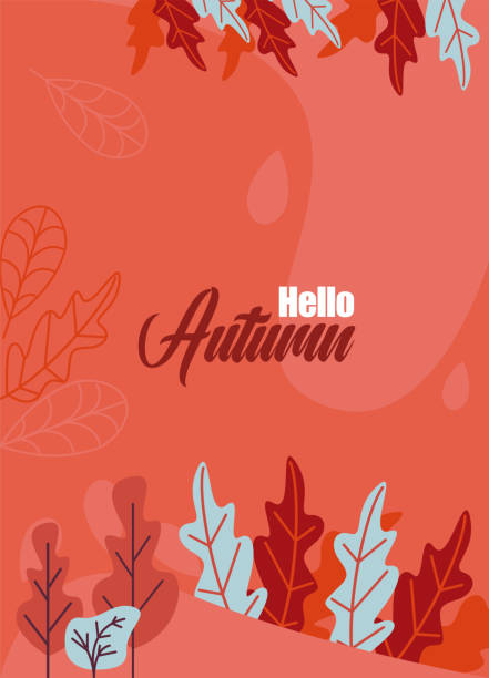 Autumn concept - banner holiday, leaves design autumn illustration, holiday design, leaves illustration thanksgiving live wallpaper stock illustrations