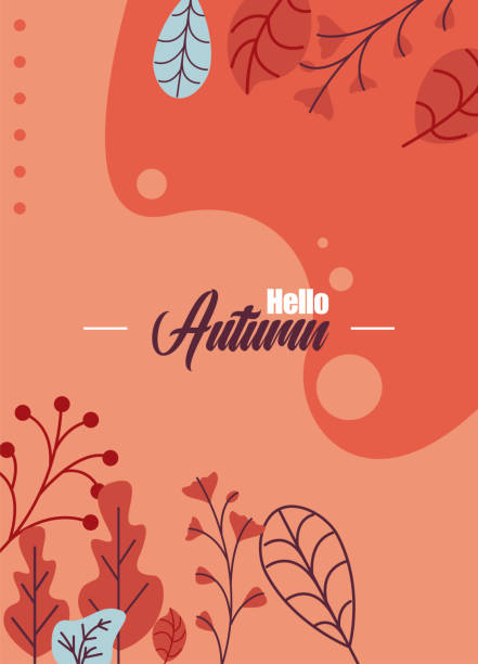 Autumn concept - orange banner illustration autumn illustration, holiday orange banner, wallpaper thanksgiving live wallpaper stock illustrations