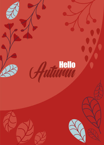 Autumn concept - Wallpaper orange leaves autumn illustration, holiday banner, leaves wallpaper concept thanksgiving live wallpaper stock illustrations