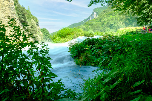 The wonderful Marmore waterfalls, Natural Park, Terni, Umbria, Italy