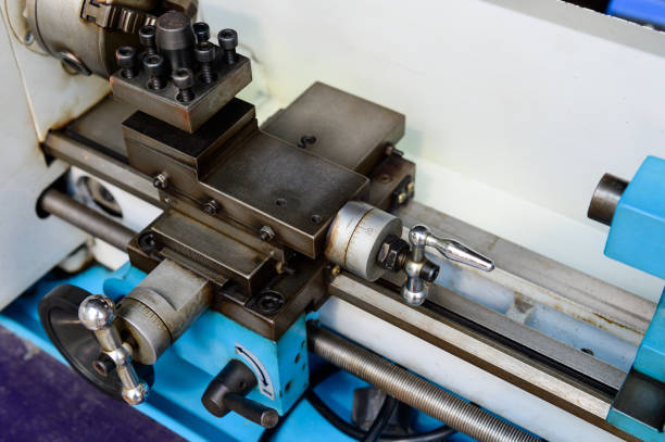 istock Part of machining with lathe 1344358864