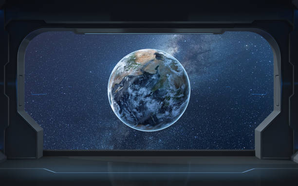 istock The earth from the view in the spacecraft, 3d rendering. 1344364443