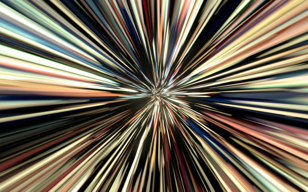 istock Wormholes and glowing tunnels, 3d rendering. 1344364563