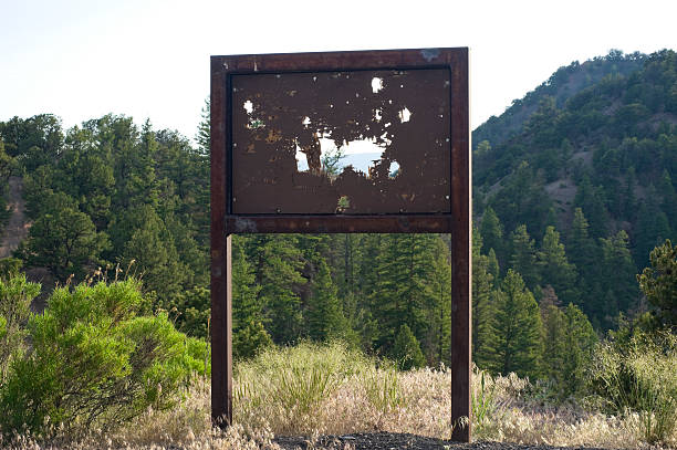 istock Sign Shot Up Real Good by a Redneck 134437056